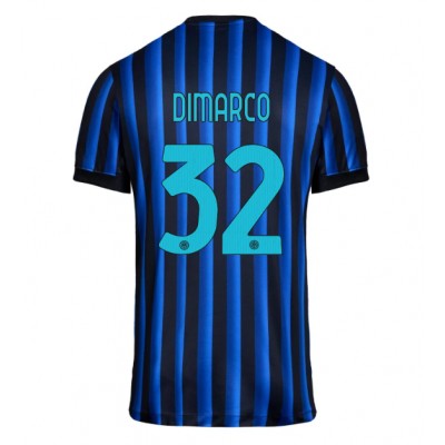 Moški Nogometni dresi Inter Milan Federico Dimarco #32 Domači 2025-26 Kratek Rokav Moški Nogometni dresi Inter Milan Federico Dimarco #32 Domači 2025-26 Kratek Rokav